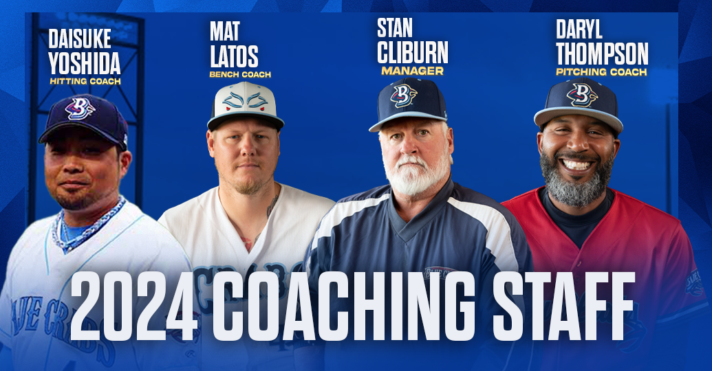 Cliburn and Thompson Return, as Blue Crabs Announce Coaching Staff for 2024, Including Former Nine-Year MLB Veteran Joining the Staff 